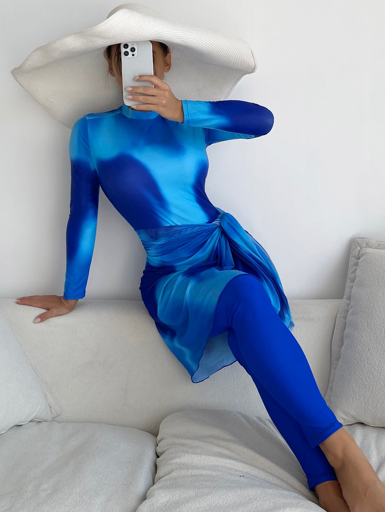 Burkini bleu ciel