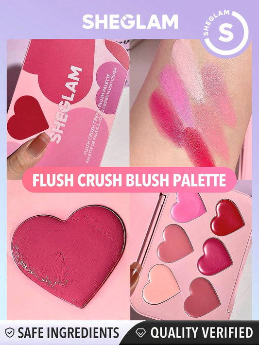 Palette de fard à joues coeur